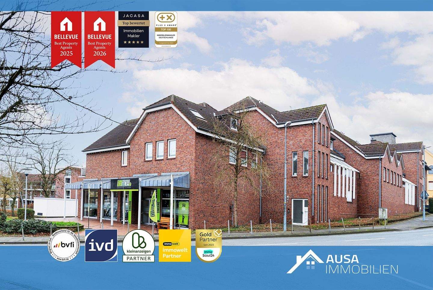 Ertragsstarkes Mehrfamilienhaus mit 16 Wohneinheiten + Fitnessstudio + 45 Stellplätze – Ennigerloh – Bild 1 von 9