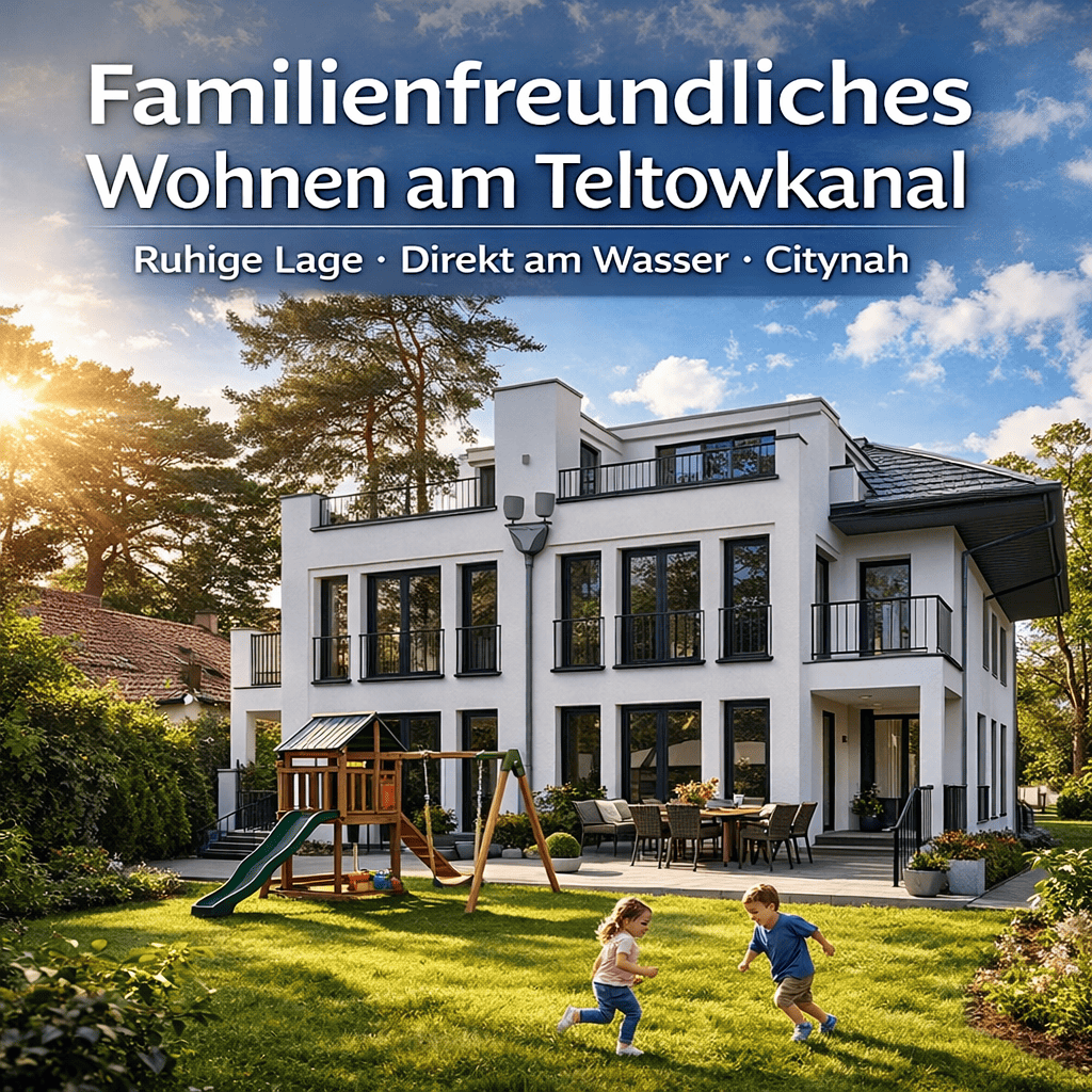 Exklusive Neubau-Maisonette mit Garten am Teltowkanal