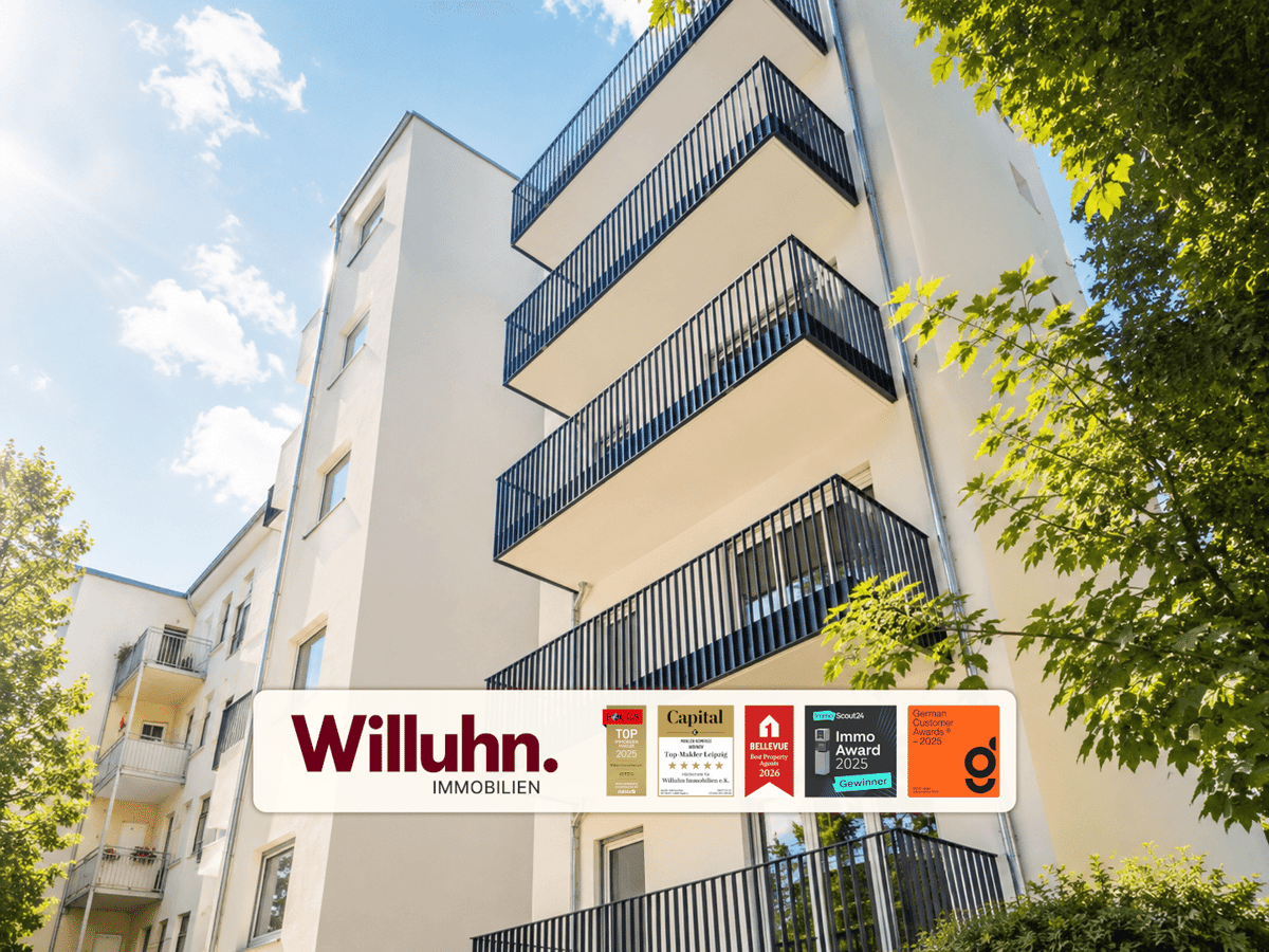 Zentrales 1-Raum-Apartment | Einbauküche | Fußbodenheizung | Energieeffizienzklasse A+ – 4315 Leipzig – Bild 1 von 9
