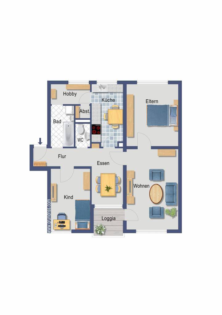 freie renovierungsbedürftige 3-Zimmer ETW - Nähe Messe und UNI in Nürnberg, Neuselsbrunn 51-WE385 – Nürnberg – Vorschaubild 4