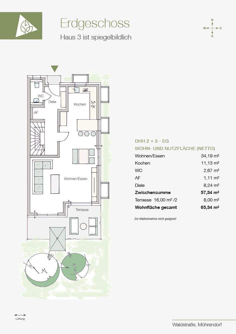 NEU ! KfW55 Doppelhaushälften in ER Möhrendorf – Möhrendorf – Vorschaubild 5