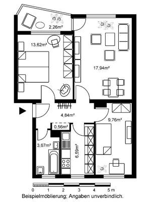 WI-Gräselberg I 2,5 Zimmer, Küche, Bad und Balkon – 65187 Wiesbaden – Vorschaubild 2