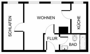 Wer will mich!? Praktische 1,5 -Zimmer-Wohnung – 53119 Bonn – Vorschaubild 3