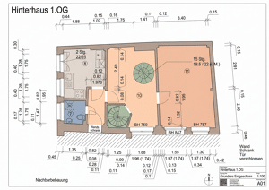 Einzigartiges Wohnen im Hinterhaus – Charmante Maisonette-Wohnung mit spektakulärer 50 qm Sonnenterrasse in der Erfurter Altstadt – 99084 Erfurt – Vorschaubild 8
