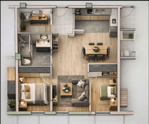 Rohbauwohnung mit Gestaltungspotenzial – 75,56 m² in Darmstadt-Bessungen