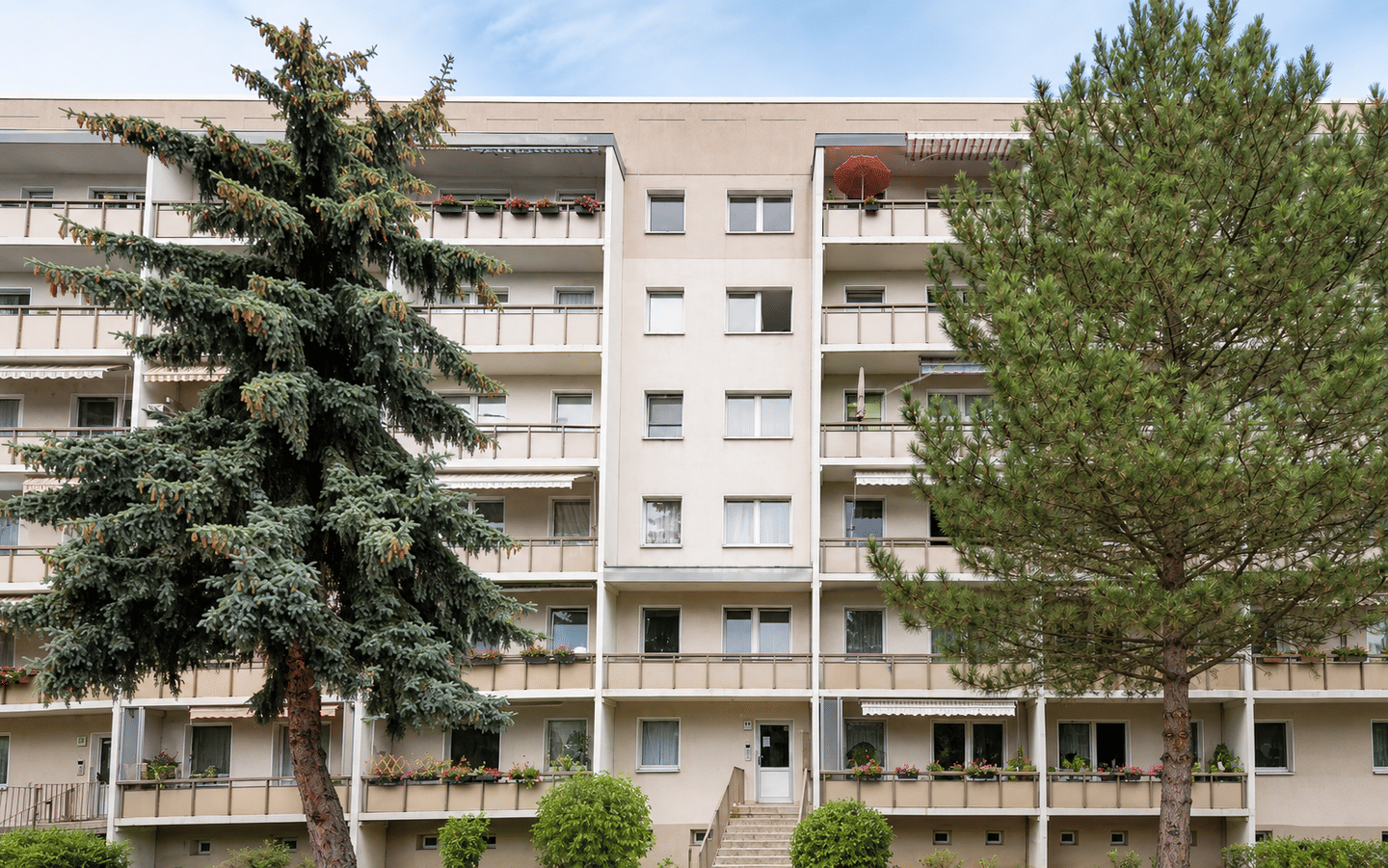 Attraktive, demnächst frei werdende Eigentumswohnung mit Balkon und schönem Grünblick