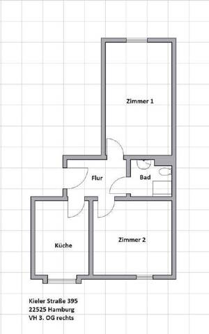 Moderne 2 Zimmer Whg. im Dachgeschoss – 22525 Hamburg – Vorschaubild 3