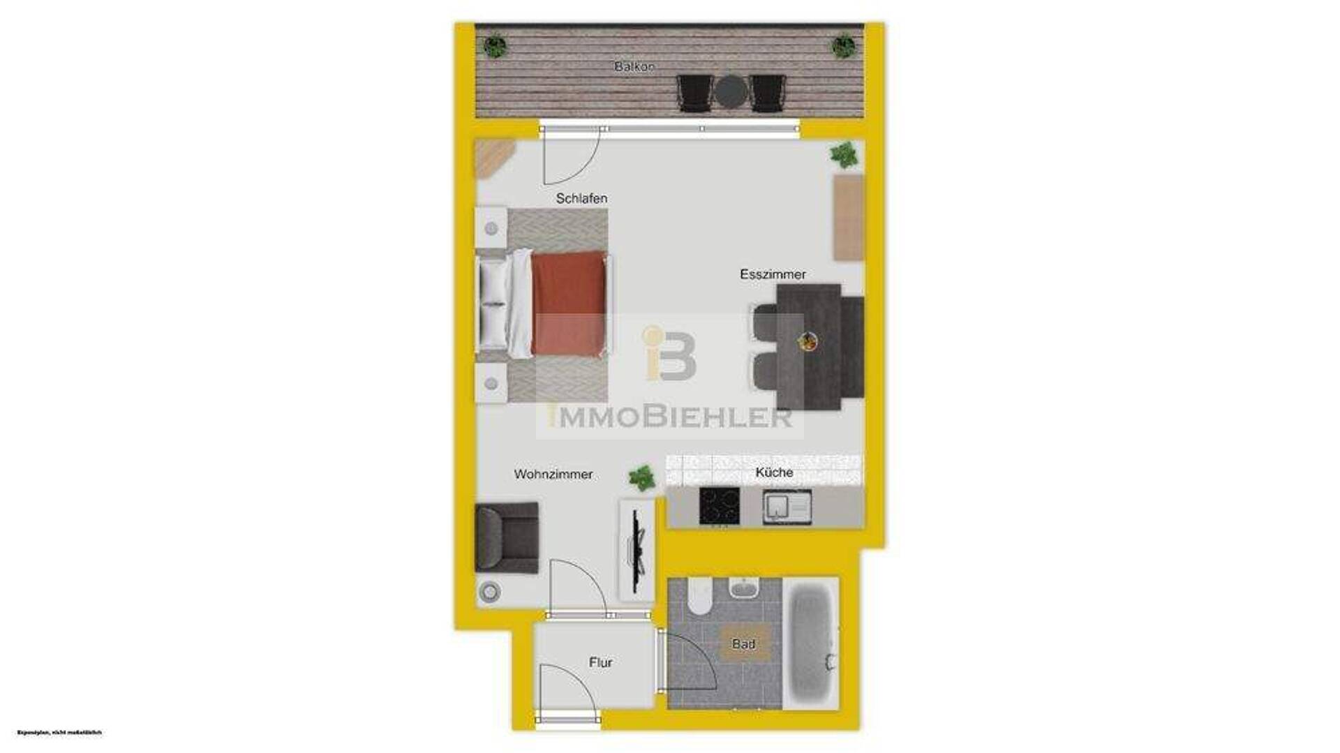 Etagenwohnung in 50735 Köln mit 35 m² kaufen