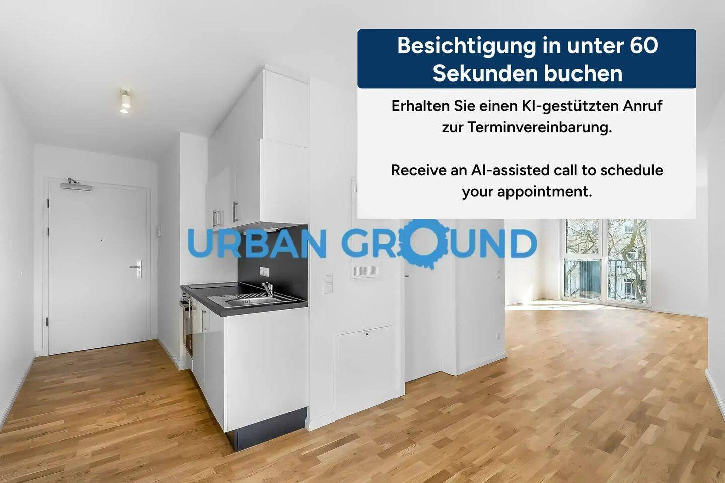 Unmöbliertes Studio mit EBK in Lichtenberg – Berlin – Bild 1 von 9