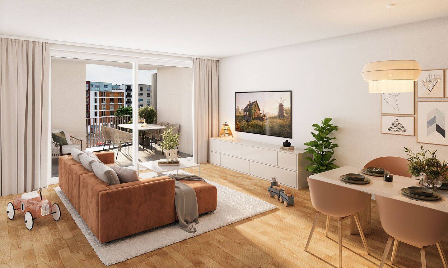 Komfortable 3-Zimmer-Wohnung mit Balkon – Dresden – Vorschaubild 9