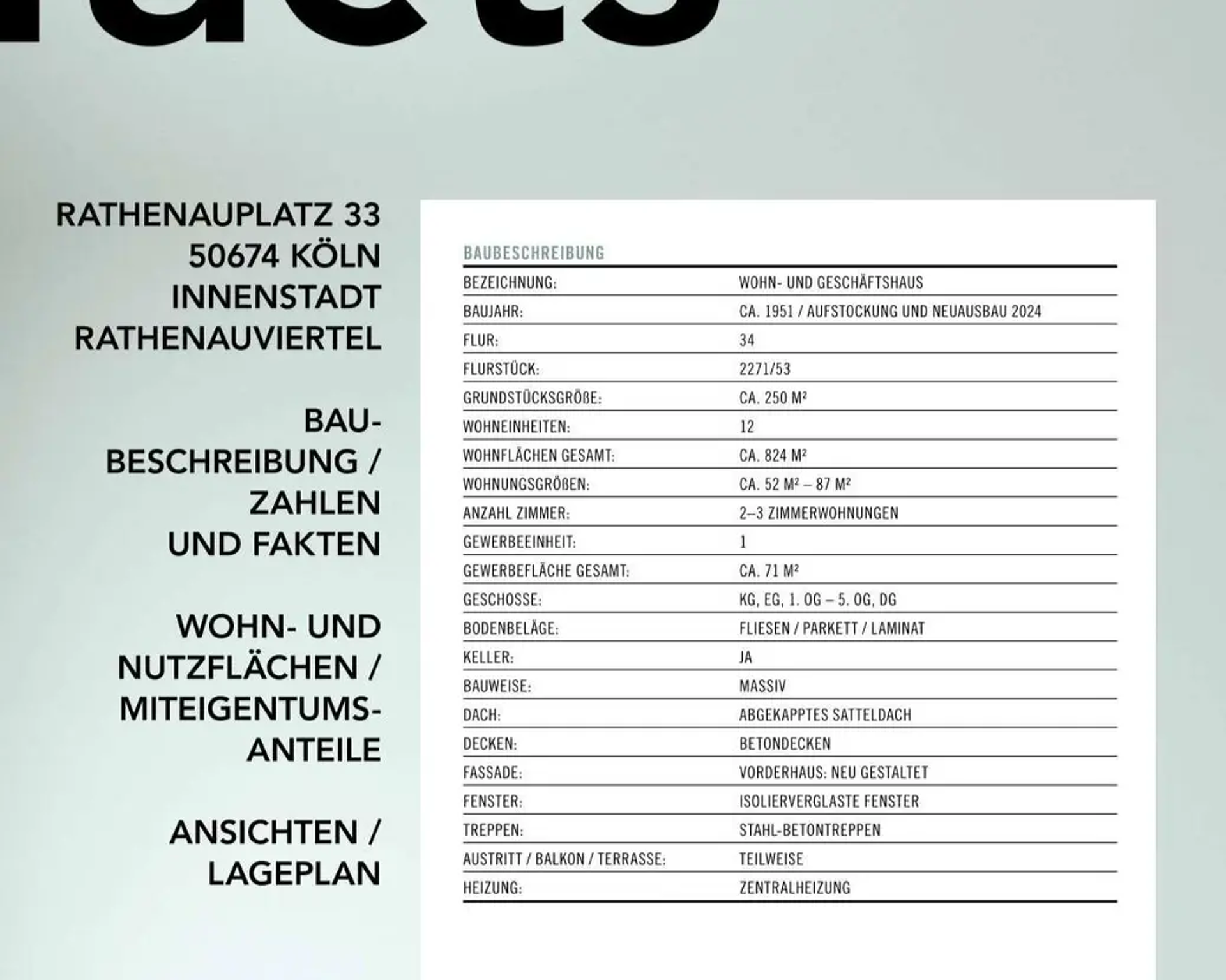 Etagenwohnung in 50674 Köln mit 83,78 m² kaufen