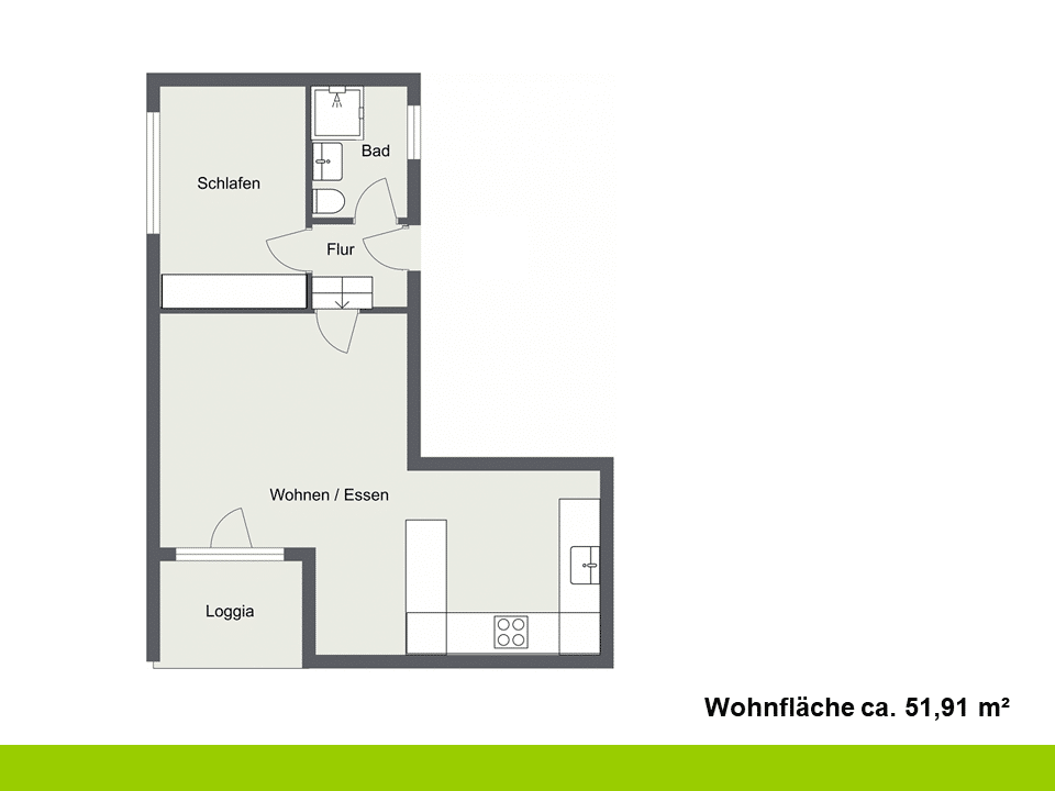 2-Zimmerwohnung mit Küche und Tiefgarage in Friedrichshofen – Ingolstadt – Vorschaubild 8