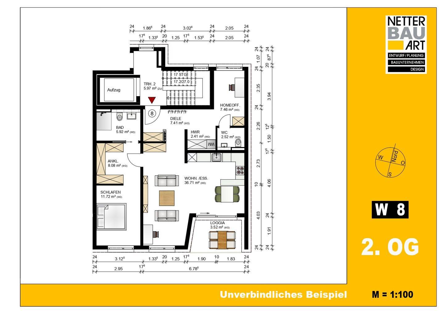 Fürth, Holzstr. 55, Whg. 8, moderne Neubauwohnung