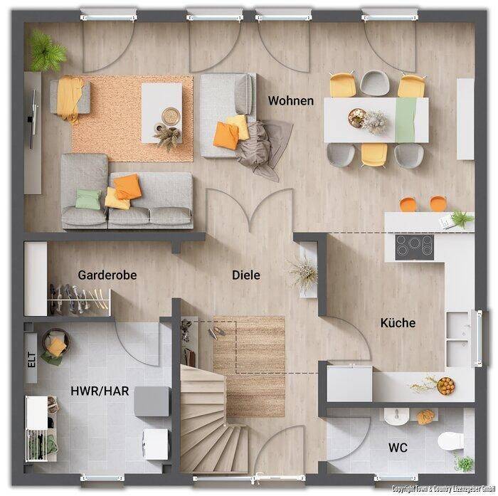 Das Hauskonzept: "Urban Eleganz" Für eine moderne Stadtvilla empfehlen wir eine edle, zeitlose Ausstattung, die Gemütlichkeit mit minimalistischem Lux – Bodenheim – Vorschaubild 6