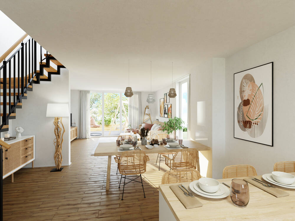 Reihenmittelhaus KfW-40 NH mit ca. 122 m² Wohnfläche | Neubauprojekt in Augsburg – Augsburg – Vorschaubild 2