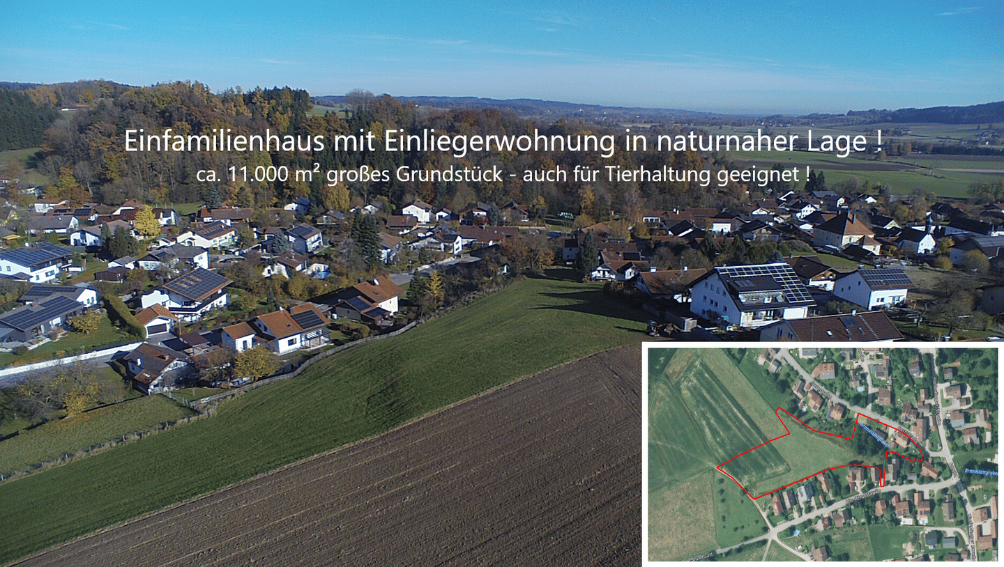 Einfamilienhaus mit ELW und großem Grundstück für Tierhaltung! – Bad Birnbach – Bild 1 von 9