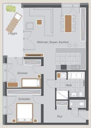 Energieeffizienz wird bei uns GROSS geschrieben! 3-Zimmer-Neubauwohnung an grüner Baumallee in toller Lage von Nürnberg! – Nürnberg – Vorschaubild 8