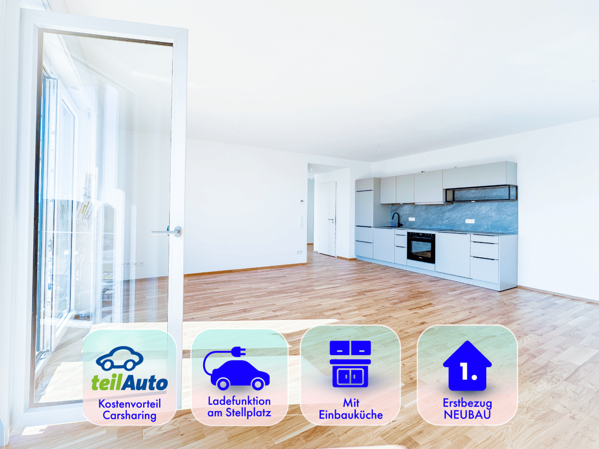 * NEUBAU Erstbezug * Fußbodenheizung * Wärmepumpe * 2 x Balkon * 03/2026 *