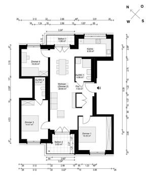 Neubauwohnung mit zwei großzügigen Balkonen – 79110 Freiburg im Breisgau – Vorschaubild 6