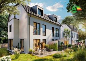 Effizienzhaus 55/KfW 55 - Doppelhaushälfte (3) mit Süd-West Garten im Märchenviertel von Waldperlach