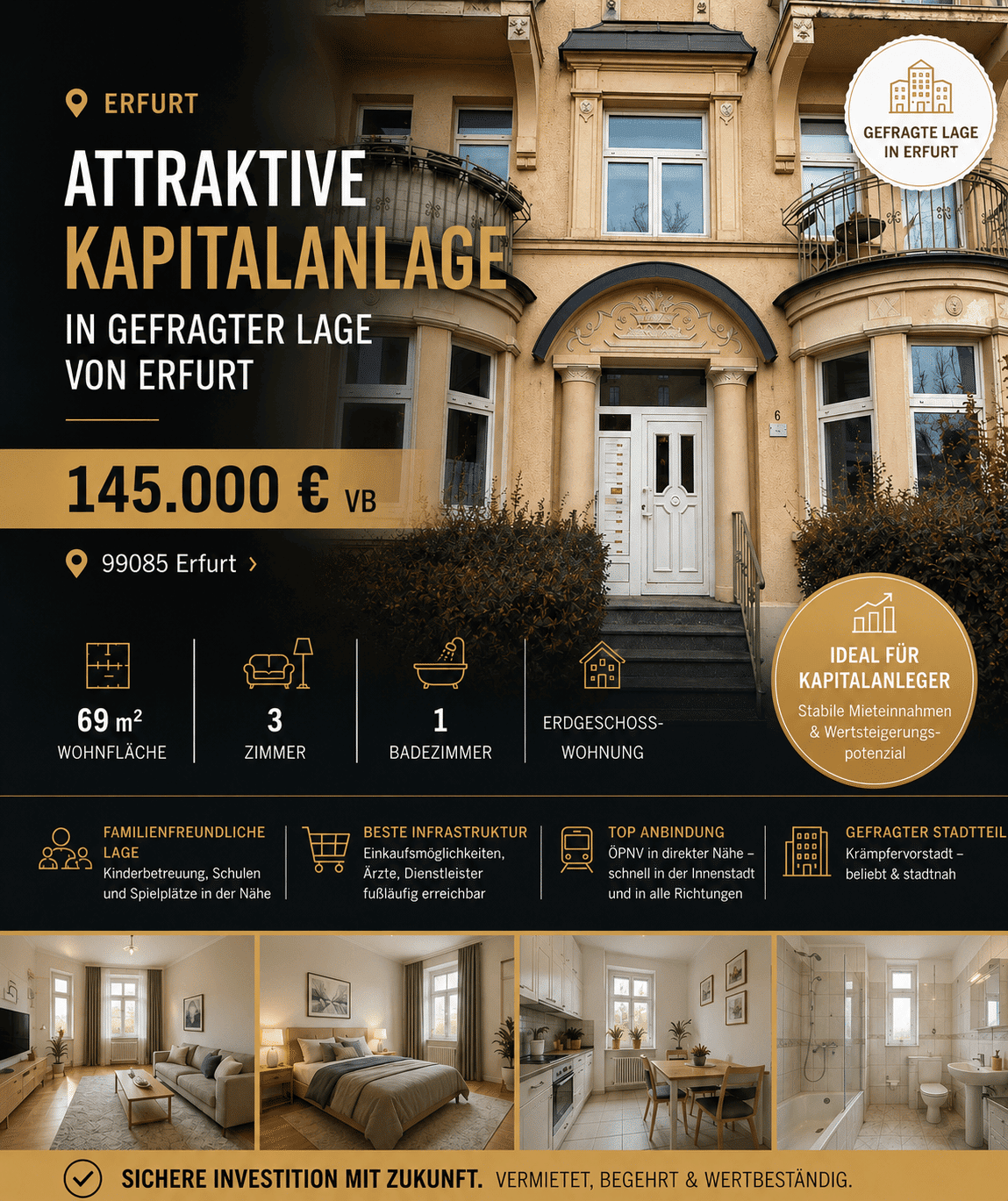 Attraktive Kapitalanlage in gefragter Lage von Erfurt