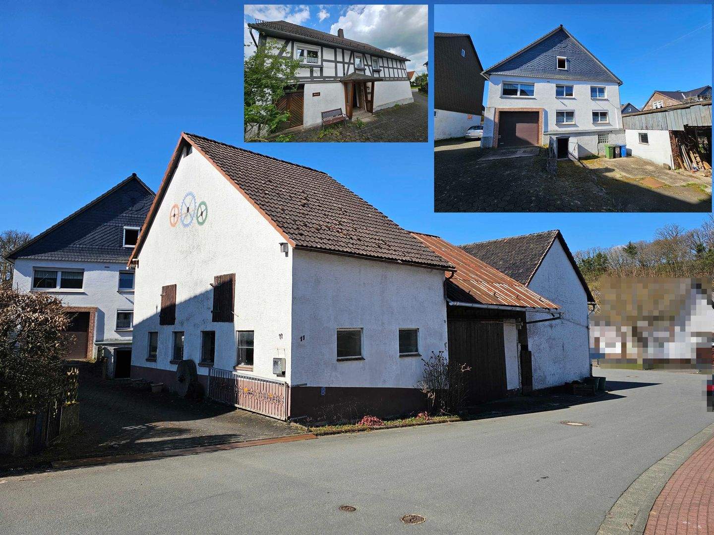 Wohnhaus mit Wirtschaftsgebäuden und optional erwerbbaren landwirtschaftlichen Flächen – Bromskirchen – Bild 1 von 9