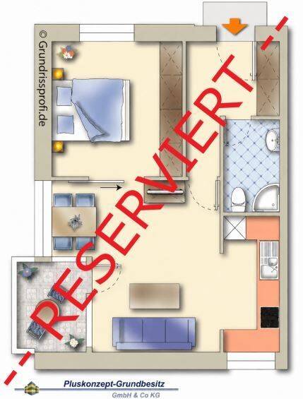 -- RESERVIERT -- Rendite Apartment - unter 12-facher Jahresmiete