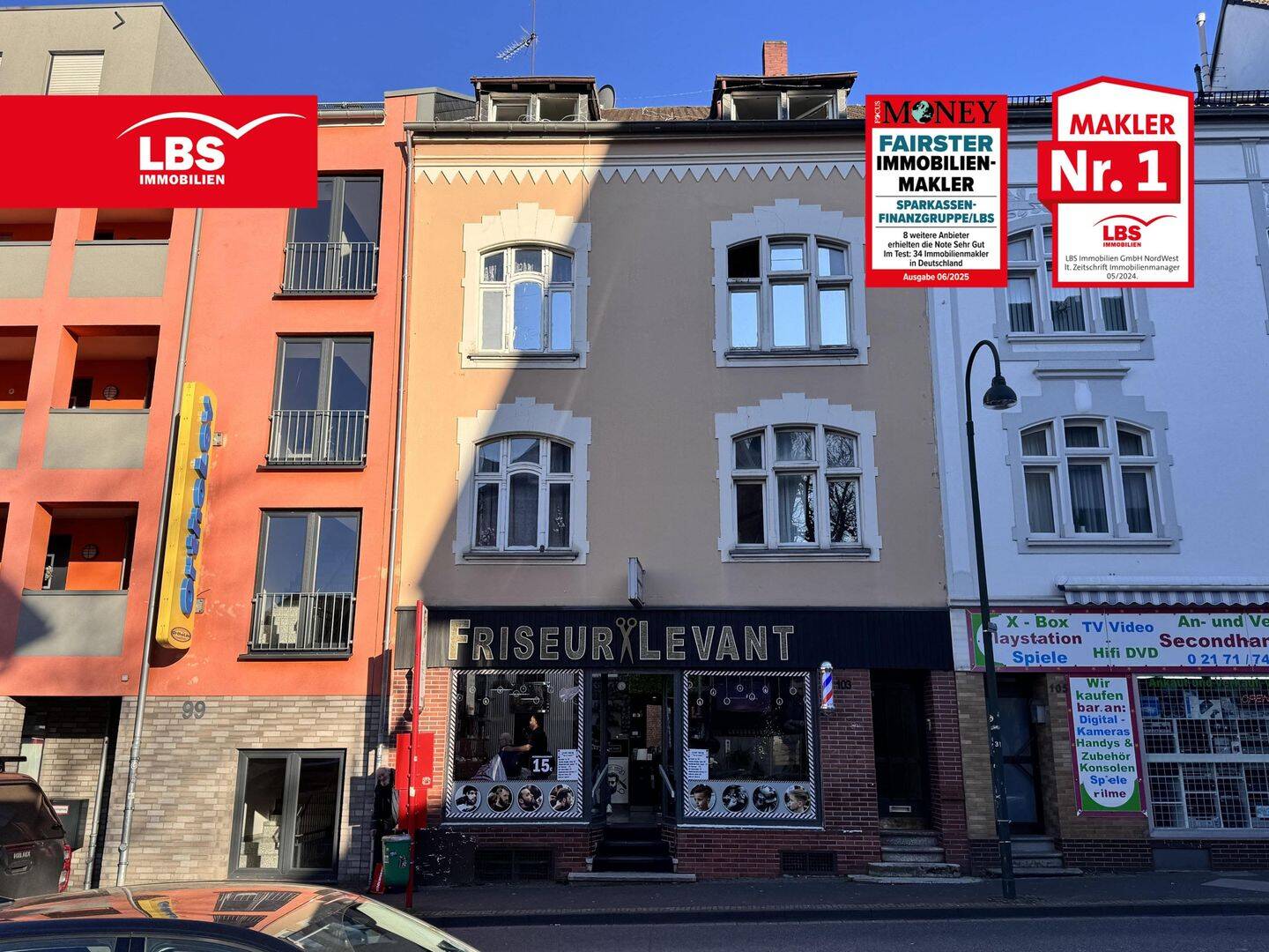 Zur 17-fachen Jahreskaltmiete! 3 Wohnungen zzgl. Ladenlokal!
