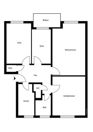 HH-SASEL: 4 Zi. EG-Eigentumswohnung mit West-Balkon, nahe dem AEZ ruhig - hell - modernisiert – 22395 Hamburg – Vorschaubild 2