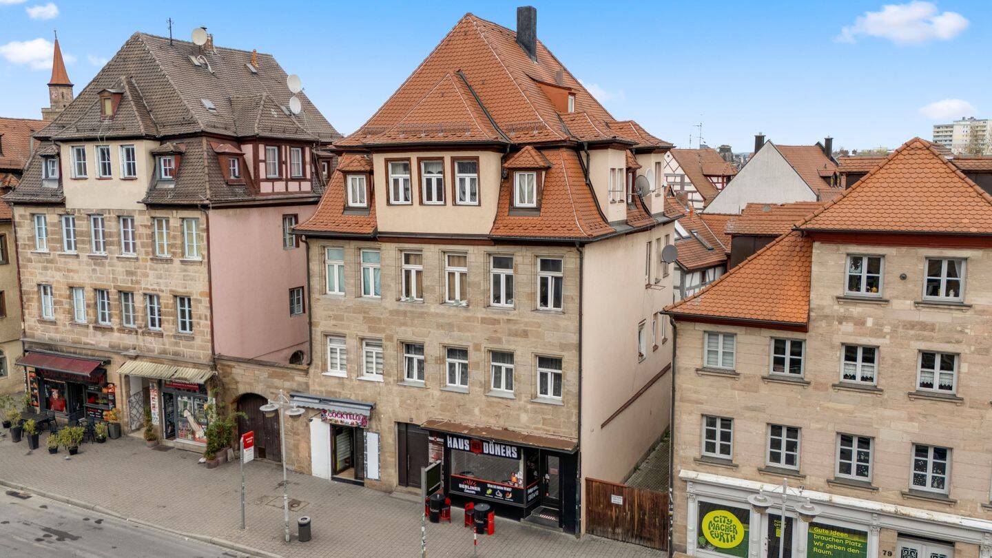 7,13% Rendite! Vollvermietetes Wohn- und Geschäftshaus in zentraler Innenstadtlage mit Denkmal-AfA – Fürth – Vorschaubild 3