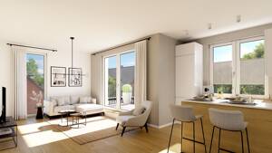 NEU: Lichtdurchflutetes Penthouse mit Dachterrasse & KfW40EE-Neubau-Eigennutzung oder Kapitalanlage – 22459 Hamburg – Vorschaubild 6