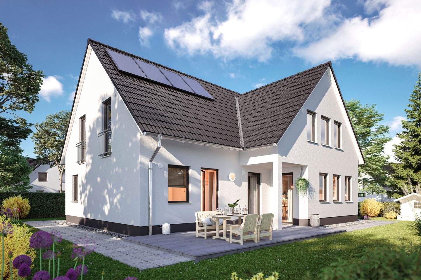 Haus mit ELW, massiv gebaut, Preis inkl. Grundstück – Damflos – Bild 1 von 9
