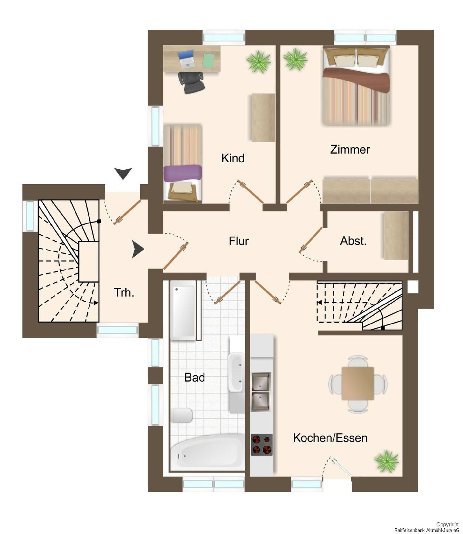 Terrassenwohnung in 92339 Beilngries mit 79,63 m² kaufen