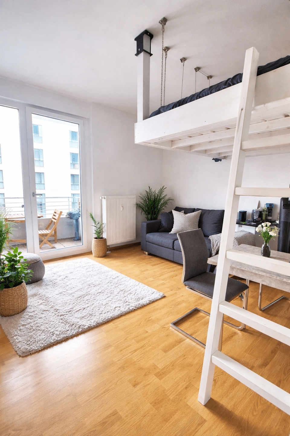 Möbliertes 1-Zimmer-Apartment in TOP LAGE direkt am Laimer Bahnhof – München – Vorschaubild 2
