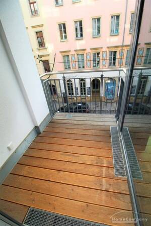 220198 HomeCompany Dresden Möbliert/Furnished Studio Apartment mit Balkon in Dresden-Äußere Neustadt max. 2 Personen – 1099 Dresden – Vorschaubild 7