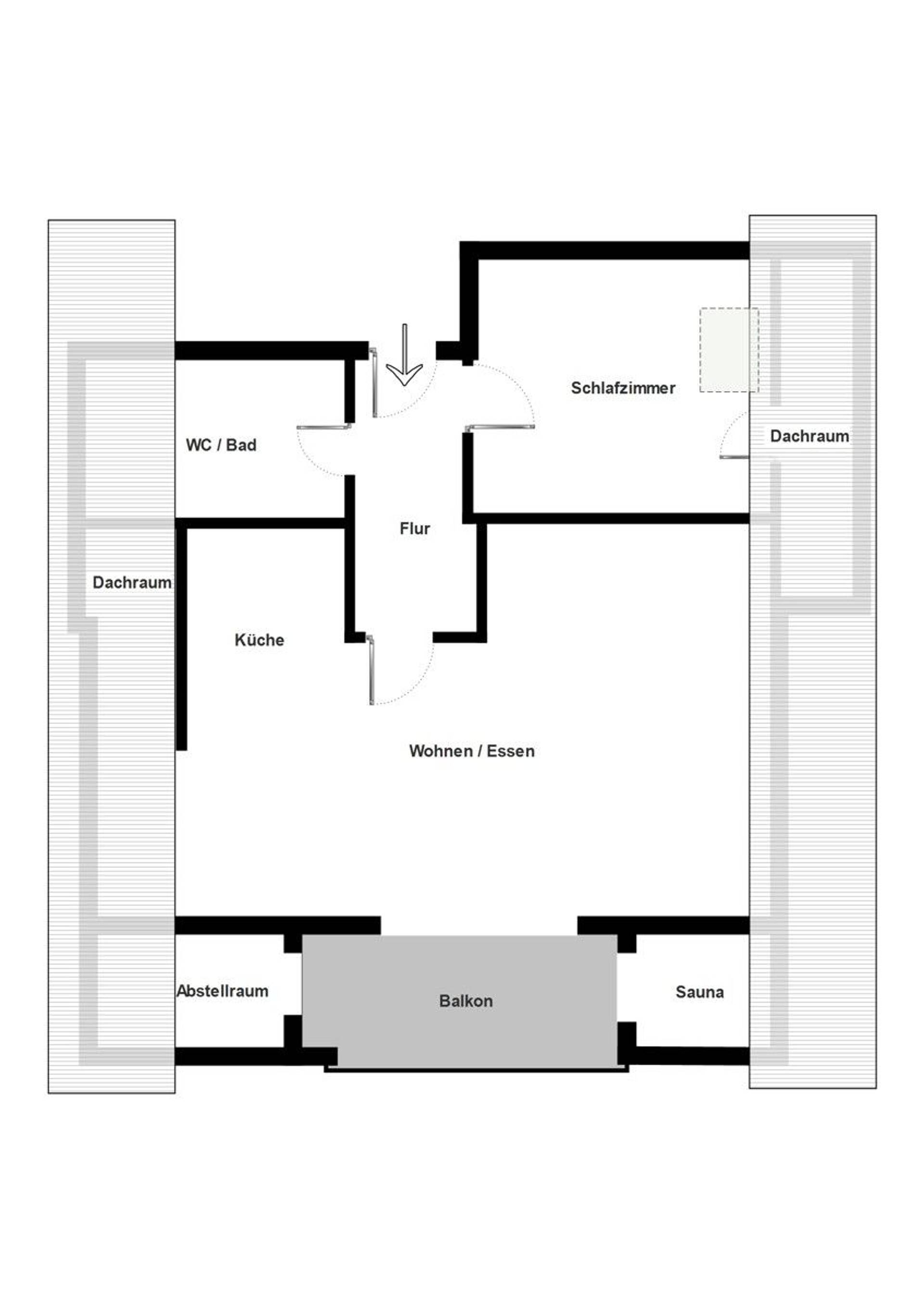Dachgeschosswohnung in 89257 Illertissen mit 63 m² kaufen