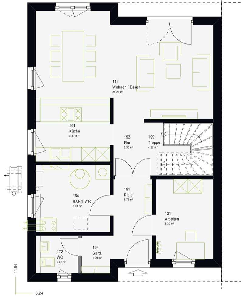 Ihr perfektes Zuhause in Bielefeld inkl. Grundstück DHH mit Garten – Bielefeld – Vorschaubild 2