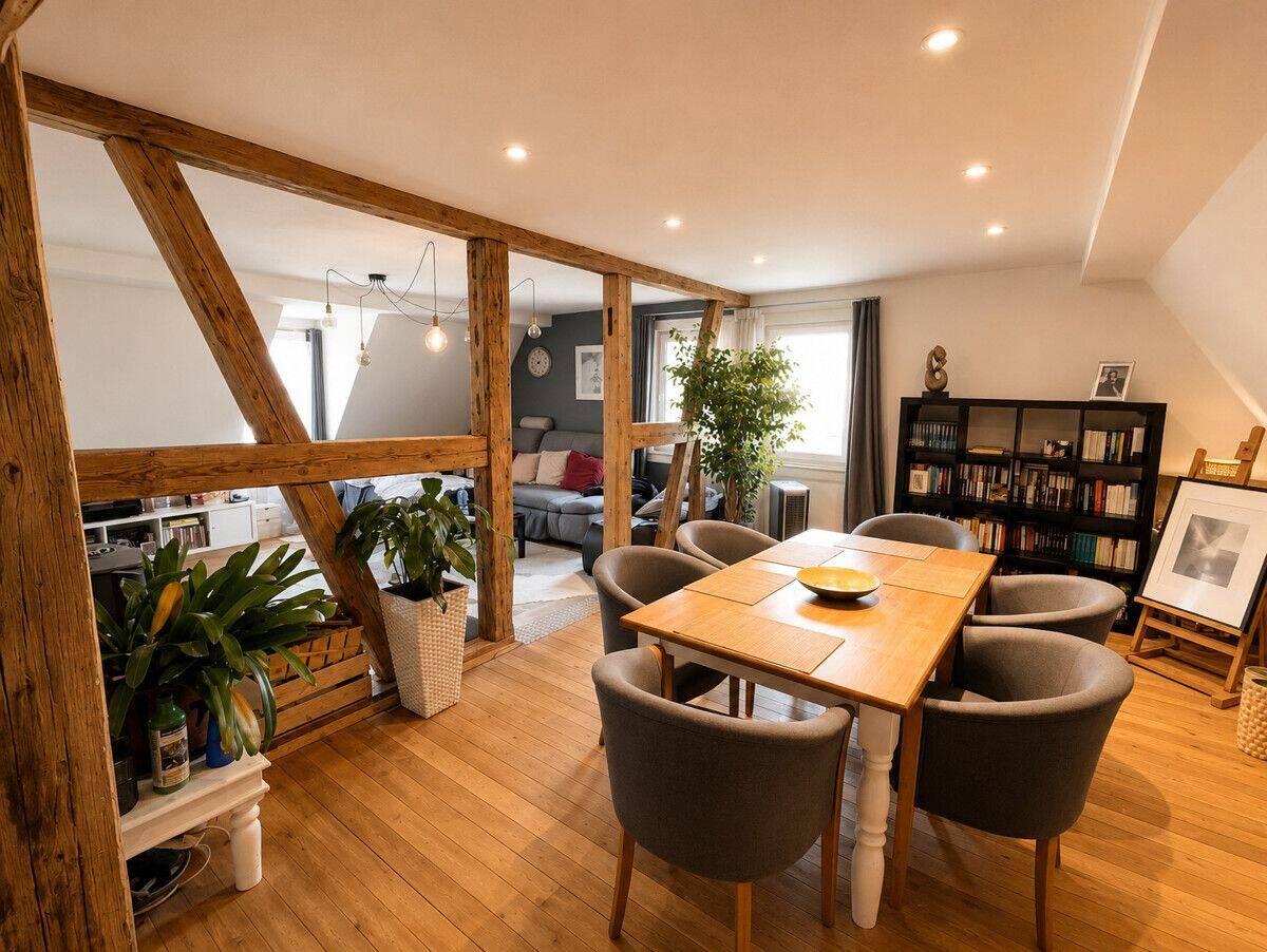 Ein Zuhause mit Seele - Fachwerk-Doppelhaushälfte mit Scheune und Garten – Remchingen – Vorschaubild 4