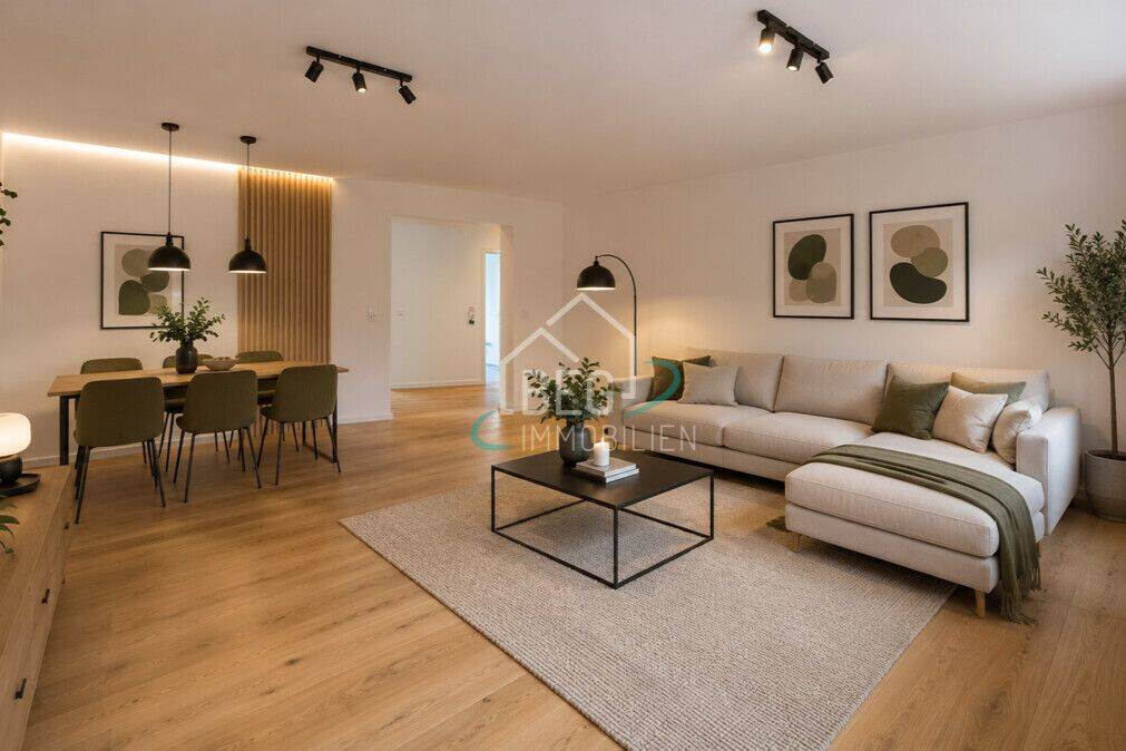 PROVISIONSFREI - Erstbezug nach Sanierung: Moderne 3 Zimmer-Eigentumswohnung mit Balkon und Garage