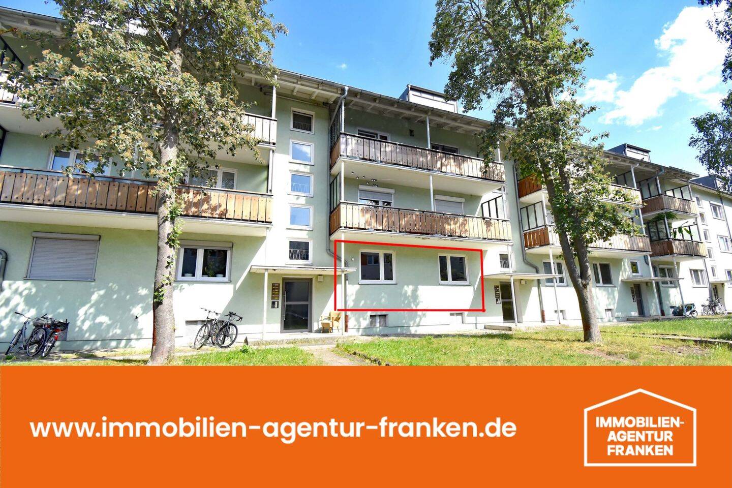 Top-Lage Am Anger in Erlangen: Helle Zwei-Zimmer-Wohnung mit großer Küche