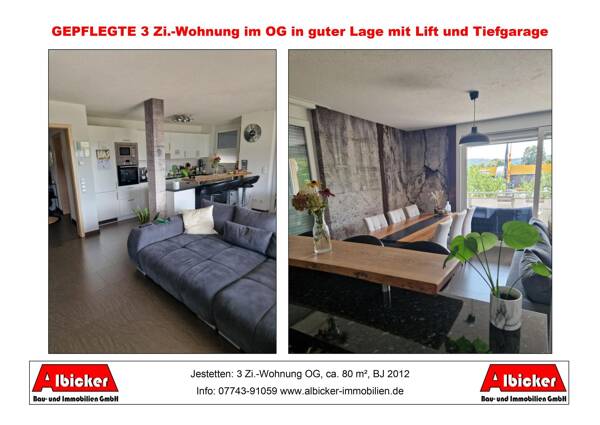 Etagenwohnung in 79798 Jestetten mit 80 m² kaufen