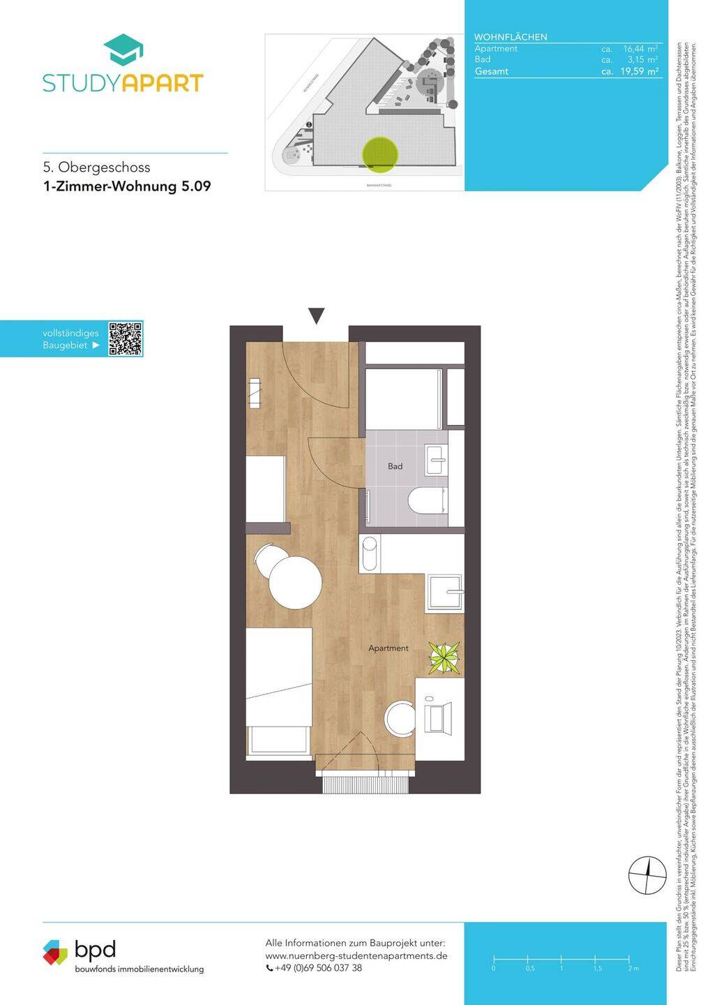 Design trifft Funktion – Apartment in Nürnberg | WE 5.09 – Nürnberg – Vorschaubild 2
