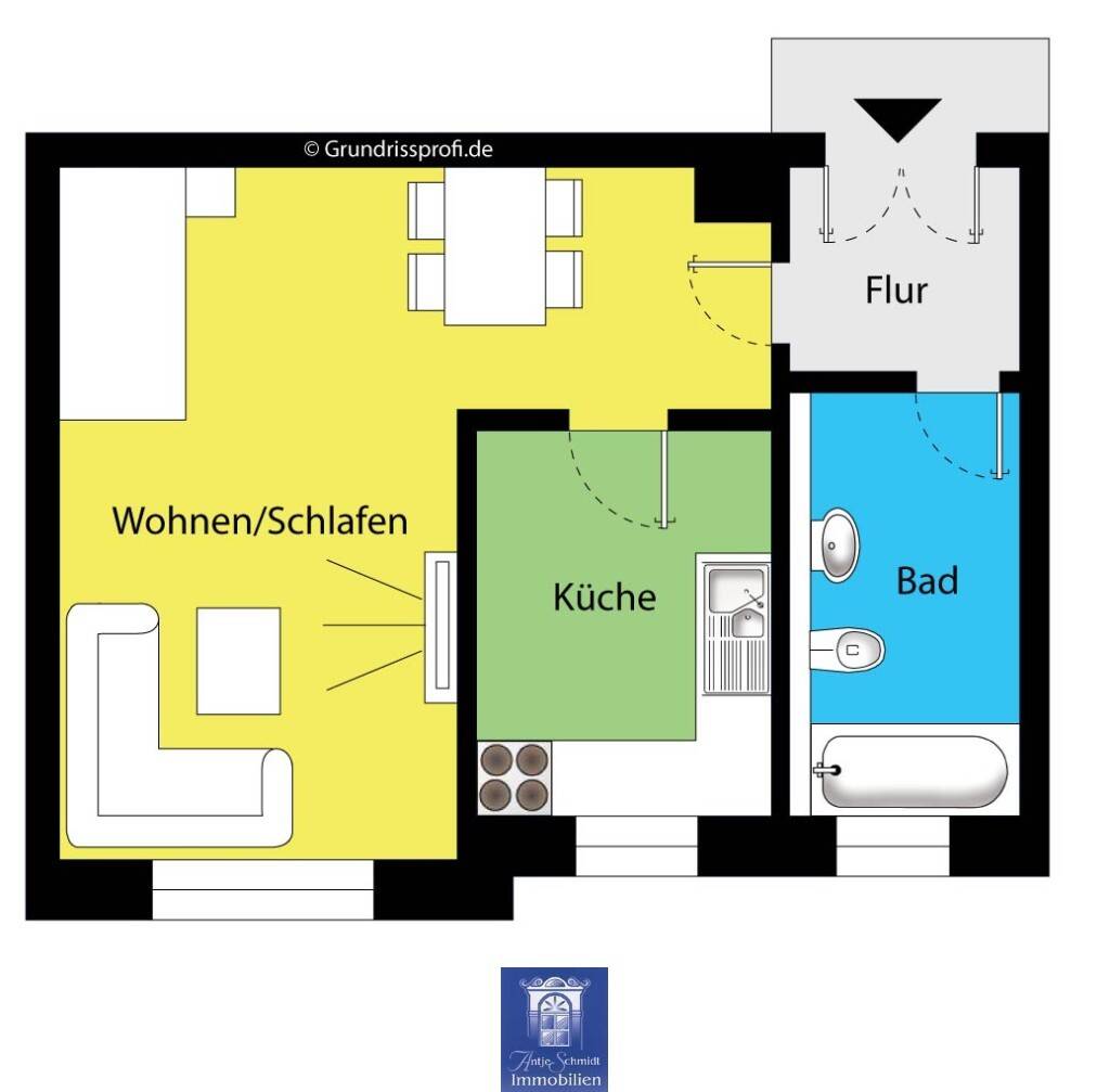 Hübsche Wohnung mit Tageslichtbad mit Wanne in zentraler und ruhiger Lage! – Dresden – Vorschaubild 2