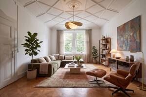 6 Zimmer in Freiburg-Wiehre: 172 m² Jugendstil-Altbau, ganze Etage mit 2 überdachten Balkonen – 79100 Freiburg im Breisgau – Vorschaubild 2