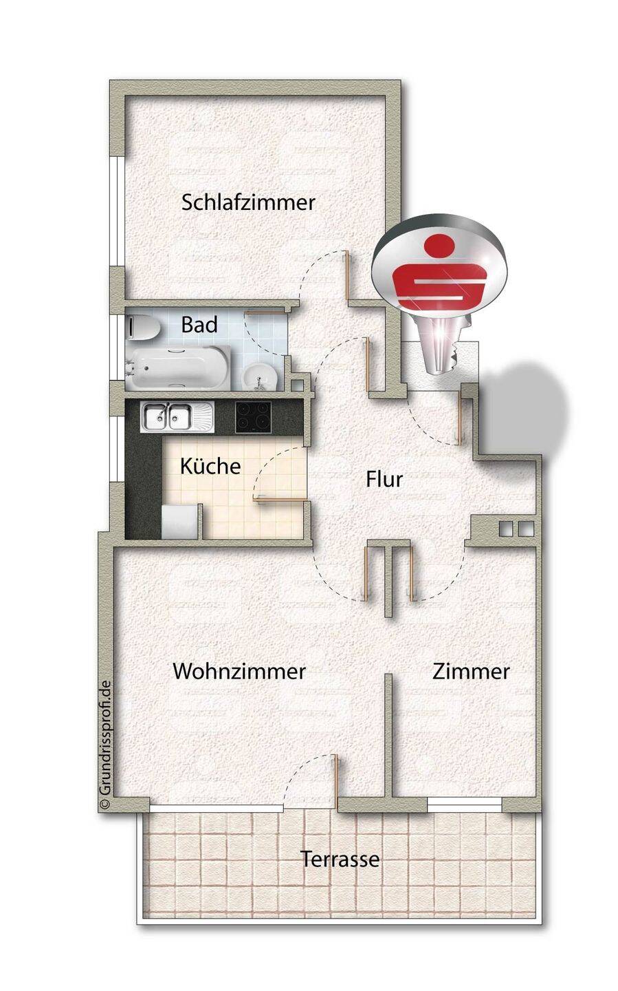 Freie Eigentumswohnung mit Terrasse und Fernblick in Kassel-Harleshausen – Kassel – Vorschaubild 8