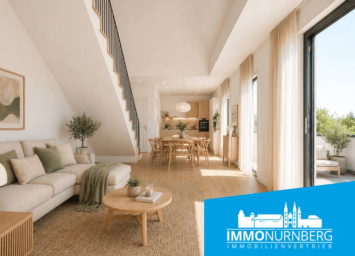 Maisonette mit offener Galerie und 2 Dachterrassen am Marienbergpark