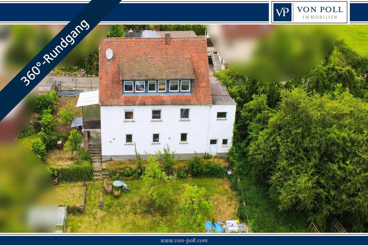 VON POLL | Zweifamilienhaus mit großzügigem Grundstück und vielseitigem Entwicklungspotenzial – Roßtal – Bild 1 von 9