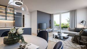 2-Zi.-Whg. mit Südbalkon und großzügigem Schlafzimmer – 80995 München – Vorschaubild 3