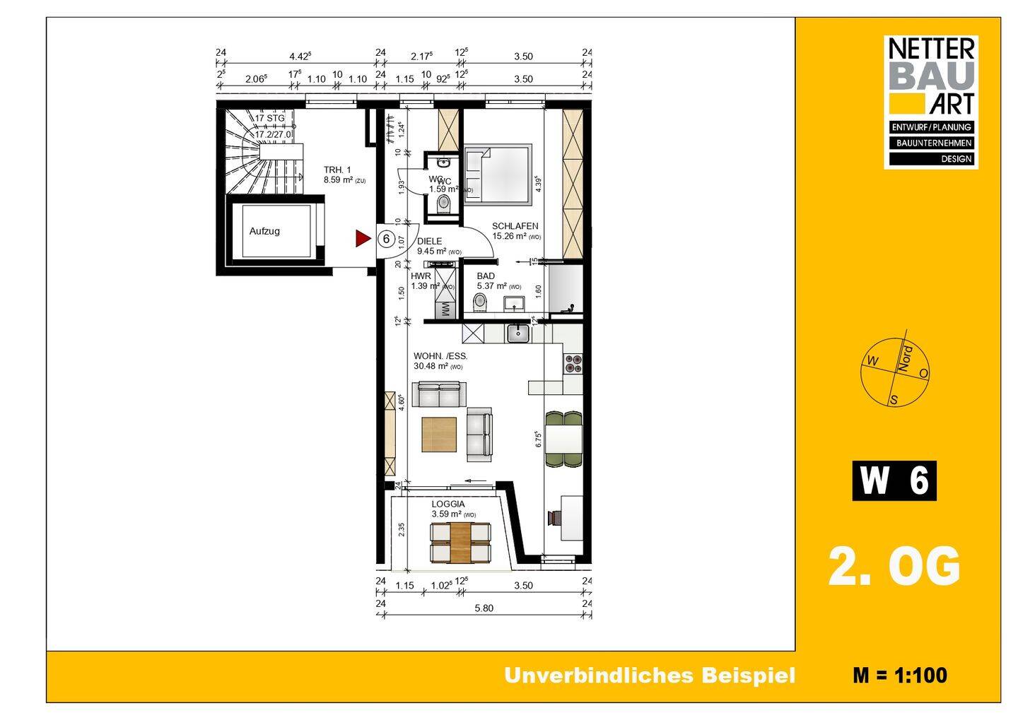 Fürth, Holzstr. 55, Whg. 6, moderne Neubauwohnung