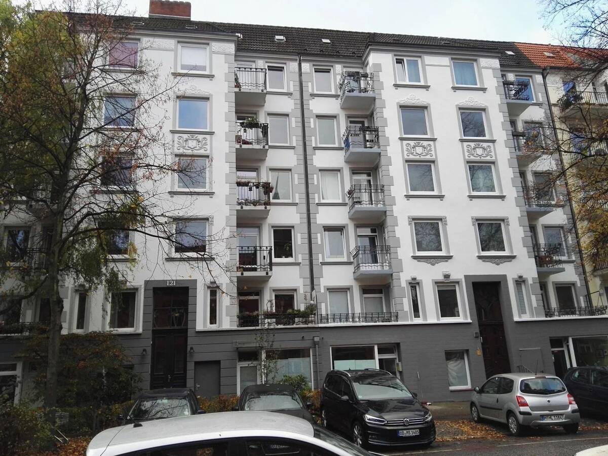 Barmbek-Süd: 3-Zimmer-Altbau: WG oder als Wohnbüro / Praxis/ Atelier – 22083 Hamburg – Bild 1 von 6
